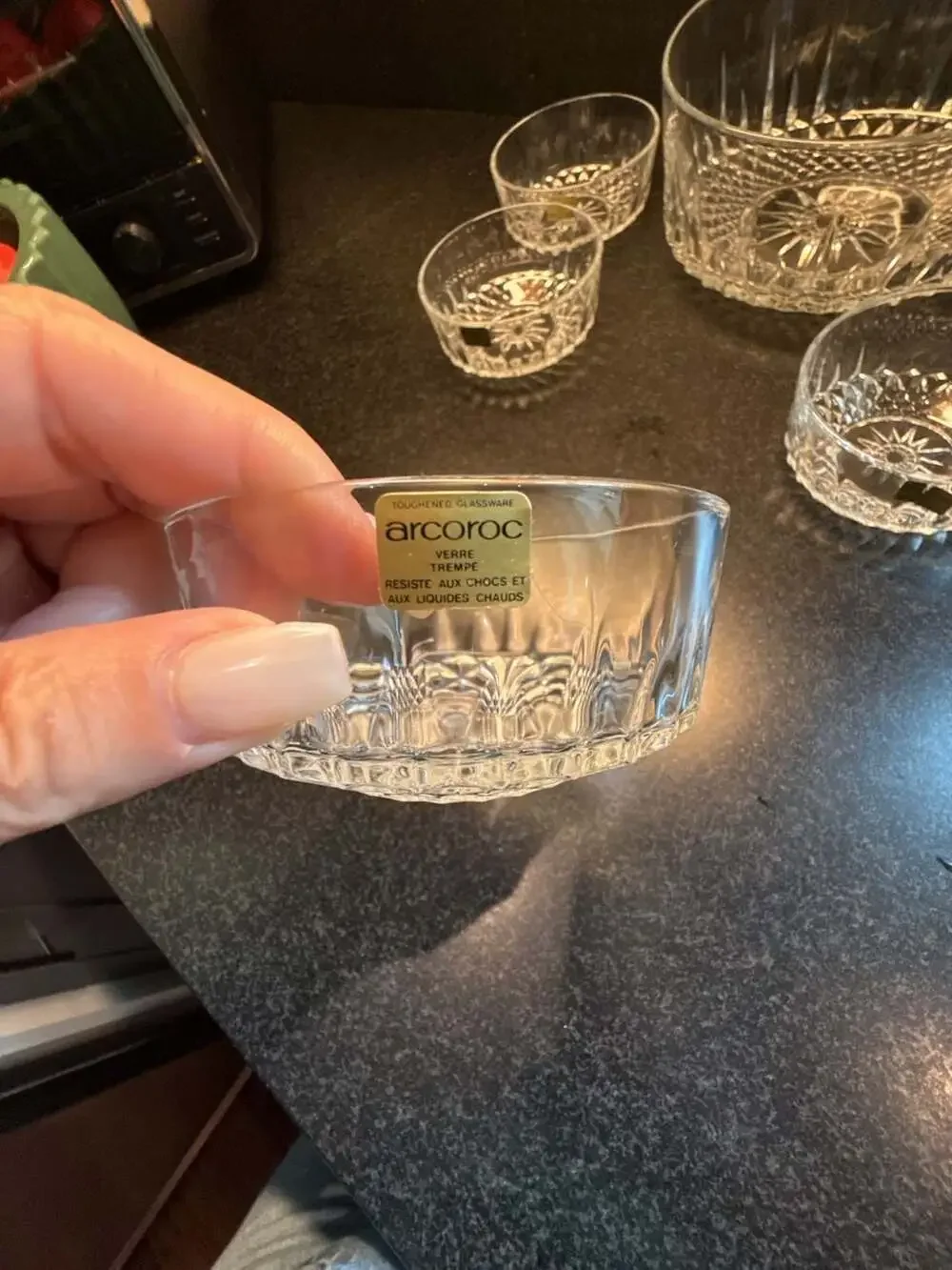 Arcoroc Diamant Fruit and Dessert Set 7 Pieces
